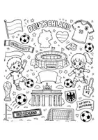 Vorschau - Mal- und Bastelvorlagen - Wm ausmalen, Doodle, Kunst, - Seite 2