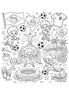 Vorschau - Mal- und Bastelvorlagen - Wm ausmalen, Doodle, Kunst, - Seite 3
