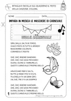 anteprima - Materiale di supporto/inclusione - CARNEVALE – TESTO E AUDIO/VIDEO CANZONE - Pagina 1
