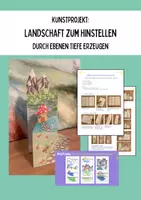 Vorschau - Mal- und Bastelvorlagen - Kunstprojekt: Landschaft zum Hinstellen - Deckblatt