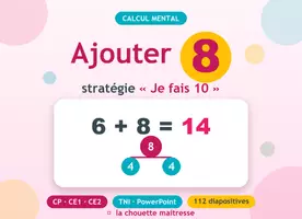 Aperçu - Présentation / Support pour le tableau - Ajouter 8 — stratégie Je fais 10 - Page de couverture
