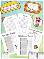 Vorschau - Arbeitsblätter - Lehrerkalender (Bullet Journel - Pixel Tracker) - Deckblatt