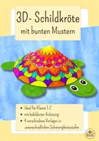 Vorschau - Mal- und Bastelvorlagen - Sommer - 3D Schildkröte im Meer basteln - Kunst Grundschule, Kunst Klasse 1, Kunst Klasse 2 - Deckblatt