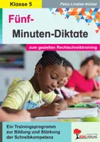 Vorschau - Arbeitsblätter - 5-Minuten-Diktate Klasse 5 | Rechtschreibung üben, Diktate, Doppelkonsonanten, Dehnungs-h, Groß- und Kleinschreibung, Fremdwörter | Deutsch Sekundarstufe I Klasse 5 Lösungen - Deckblatt