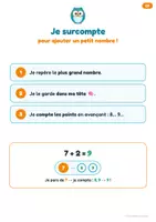 Aperçu - Cartes d'exercices - Je surcompte — addition CP-CE1 - Page 3