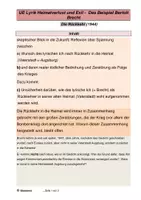 Vorschau - Arbeitsblätter - Bertolt Brecht: Exilgedicht "Rückkehr" (Textanalyse) - Seite 3