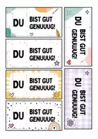 Vorschau - selbst erstellte Cliparts/Grafiken - Du bist gut genug 🎵 Geschenk zum Ferien Abschied - Seite 1