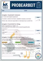 Vorschau - Klassenarbeiten - Technik/NT - Materialkunde Kunststoff Zusatzmaterial Probearbeit + Ausweise - Seite 1
