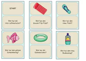 Vorschau - Spiele - Lesespiel - Im Schwimmbad Klasse 1 & 2 - Seite 1