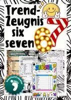 Vorschau - Mal- und Bastelvorlagen - Zeugnis / Zeugnisbeigabe - 6 7 Meme (Bild + zum Ausmalen) - Deckblatt