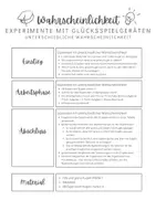 Vorschau - Arbeitsblätter - Wahrscheinlichkeit I Zufallsexperiment I unterschiedliche Wahrscheinlichkeit - Seite 2