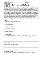 Vorschau - Stundenentwürfe - Leseverständnis Tiere Afrikas – Klasse 2 | 10 Lesetexte mit Fragen & Lösungen - Seite 3