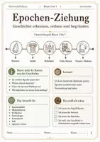 Vorschau - Spiele - Epochen Ziehung Unterrichtsspiel Klasse 5 bis 7 Geschichte Allgemeinwissen Vertretungsstunde - Deckblatt