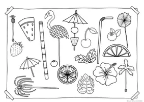 Vorschau - Arbeitsblätter - Sommergertänke im Kunstunterricht, Kunstprojekt im Sommer, Cocktailkunst Grundschule Klasse 3, Klasse 4 - Seite 2