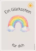 Vorschau - Bildkarten - Glücksstein & Mutstein I Kleine Mutmacher - Seite 1