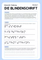 Vorschau - Arbeitsblätter - Die Blindenschrift (Braille) – Codierung mit Punkten entdecken (Informatik Klasse 5-7) - Seite 2