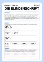 Vorschau - Arbeitsblätter - Die Blindenschrift (Braille) – Codierung mit Punkten entdecken (Informatik Klasse 5-7) - Seite 3