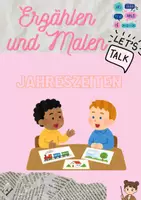 Vorschau - Arbeitsblätter - Jahreszeiten: Partnergespräche DAZ, Übung, Partnerspiel - Deckblatt