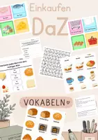 Vorschau - Spiele - Einkaufen: DAZ , Supermarkt, Essen, Wortkarten, Spiele - Deckblatt