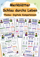 Vorschau - Poster - Merkzettel - Digitale Kompetenzen erlernen für Kinder - Deckblatt