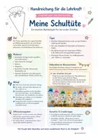 Vorschau - Mal- und Bastelvorlagen - Schultüte Kunstprojekt / Einschulung - Seite 2