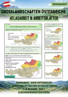 Vorschau - Arbeitsblätter - Großlandschaften Österreichs – Kartenarbeit & Arbeitsblätter - Deckblatt