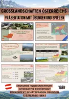 Vorschau - Unterrichtsreihen - Großlandschaften Österreichs – Die interaktive Präsentation - Deckblatt