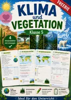 Vorschau - Arbeitsblätter - Freebie: Klima und Vegetation - Arbeitsblätter - Deckblatt