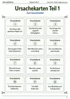 Vorschau - Spiele - Ursache und Folge Unterrichtsspiel Klasse 5 bis 7 Geschichte Politik Zusammenhänge - Seite 3