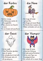 Vorschau - Spiele - Wer bin ich? Halloween | Ratespiel für den Unterricht - Seite 1