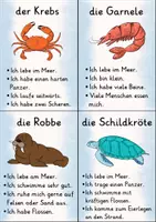 Vorschau - Spiele - Wer bin ich? Meerestiere | Ratespiel für den Unterricht - Seite 2
