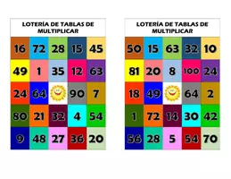 Vista previa - Juegos / Gamificación - LOTERÍA DE TABLAS DE MULTIPLICAR - Portada
