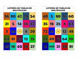 Vista previa - Juegos / Gamificación - LOTERÍA DE TABLAS DE MULTIPLICAR - página 2