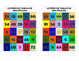 Vista previa - Juegos / Gamificación - LOTERÍA DE TABLAS DE MULTIPLICAR - página 3