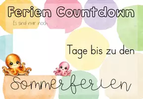 Vorschau - Poster - Sommerferien Countdown Oktopus | Classroommanagement - Seite 3