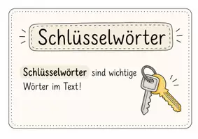 Vorschau - Poster - Schlüsselwörter. Merkposter. Leseverständnis - Seite 3