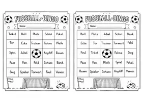 Vorschau - Aufgabenkarten - Leseband Fußball-Bingo Klasse 1 - Seite 2