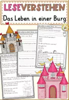 Vorschau - Arbeitsblätter - FREEBIE: Leseverstehen "Das Leben in einer Burg" (2/4 Klasse - Deutsch) - Deckblatt