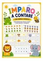 anteprima - Esercizi - Imparo a Contare con gli Animali - Pagina di copertina
