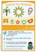 Vorschau - Fördermaterial/Inklusion - Sommer kneten – Knetkartei zur Feinmotorik für Kindergarten, Vorschule, Grundschule & Förderunterricht - Seite 3