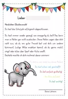 Vorschau - Mal- und Bastelvorlagen - Persönliches Zeugnis mit deinem Klassentiere - Seite 3