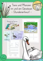 Vorschau - Stundenentwürfe - Tiere Pflanzen Gewässer Teich Stundenentwurf - Deckblatt