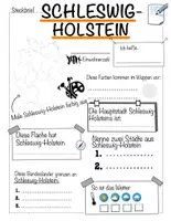 Vorschau - Arbeitsblätter - Steckbrief zum Bundesland Schleswig-Holstein - Seite 1