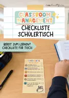 Vorschau - Fördermaterial/Inklusion - Checkliste Schülertisch | Classroom Management & Lernroutinen | Klasse 5–10 - Deckblatt