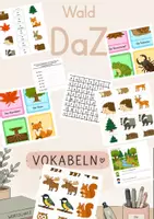 Vorschau - Spiele - Wald: Spiele, Wortkarten, Arbeitsblätter - Deckblatt