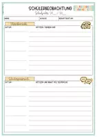 Vorschau - Lehrpläne/Lehrermaterial - Schülerbeobachtungen & Notizen | Beobachtungsbögen für Klassenleitung & Elterngespräche | Klasse 5–10 - Seite 2