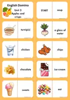 Vorschau - Spiele - Young World 1 - Unit 3 Domino "Food" - Deckblatt