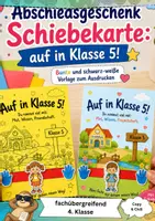 Vorschau - Mal- und Bastelvorlagen - Abschiedsgeschenk Klasse 4 - Deckblatt
