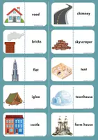 Vorschau - Spiele - Young World 1- Unit 6 - Domino "The house" - Seite 1