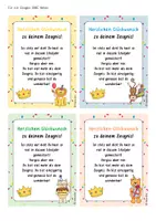 Vorschau - Bildkarten - Zeugniszusatz - Liebe Worte zum Zeugnis (Klasse 1-6) - Seite 1